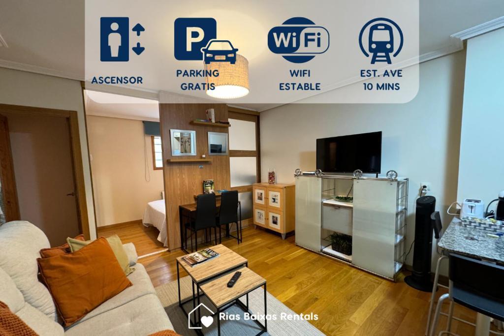 Centrico Con Parking Y Wifi ツ By Rias Baixas Rentals فيجو المظهر الخارجي الصورة